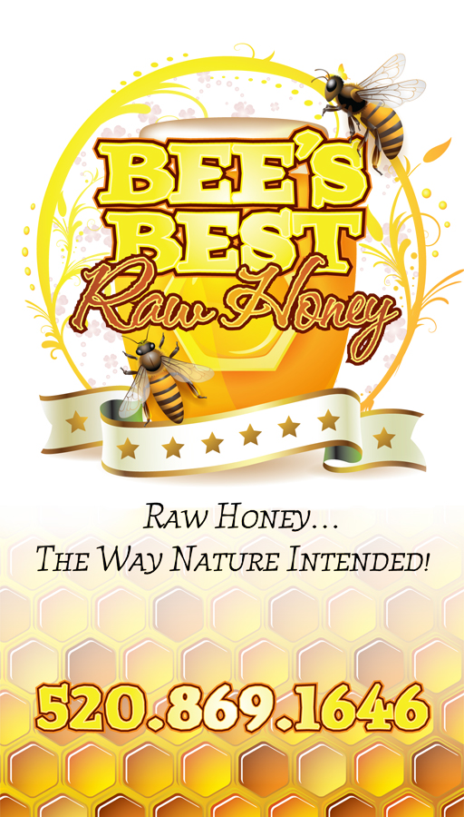 Bee's Best Honey business card design